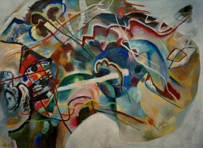 白い枠の画像（モスクワ） 作： Wassily Kandinsky